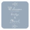 Formal Minimal Dusty Blue Wedding Welcome 