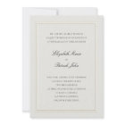 Formal Modern Classic Double Frame Ecru Wedding