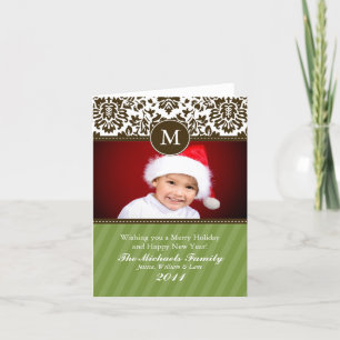 Formal Monogram Christmas Card