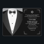 Formal Occasion Bar Mitzvah Invitation<br><div class="desc">It's a formal occasion so set the tone from the start with this elegant tuxedo design. Perfect for Bar Mitzvahs, proms, evening galas, or any special occasion affairs. (FP) The card is easy to customize with your wording, font, font colour, paper shape options and choice of six paper types. White...</div>