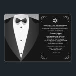 Formal Occasion Bar Mitzvah Invitation<br><div class="desc">It's a formal occasion so set the tone from the start with this elegant tuxedo design. Perfect for Bar Mitzvahs, proms, evening galas, or any special occasion affairs. (FP) The card is easy to customize with your wording, font, font colour, paper shape options and choice of six paper types. White...</div>