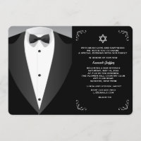 Formal Occasion Bar Mitzvah Invitation