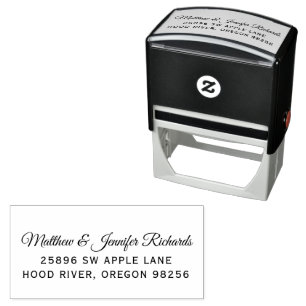 Formal Return Address Self-inking Stamp