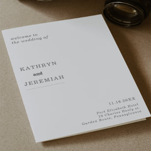 Formal Simple Minimal Folded Wedding Program