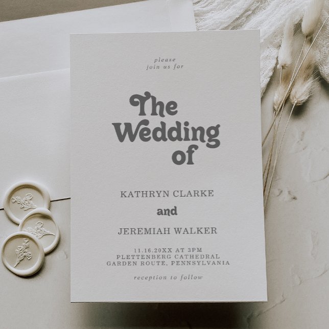 Formal Simple The Wedding Of Invitation (Creator Uploaded)