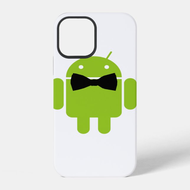 Formal Style Android Robot Icon Design iPhone Case (Back)