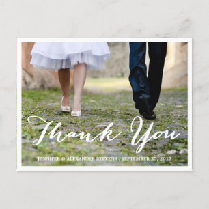 FORMAL THANK YOU WEDDING THANK YOU POST CARD