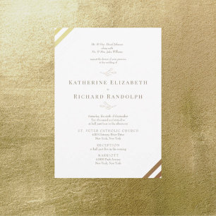 Formal Traditional Gold Church 2 Venue Wedding