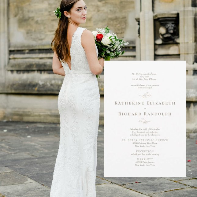 Formal Traditional Gold Text 2 Venue Wedding (Creator Uploaded)