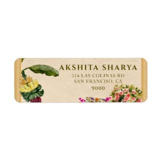 Formal Traditional Wedding Return Address Label