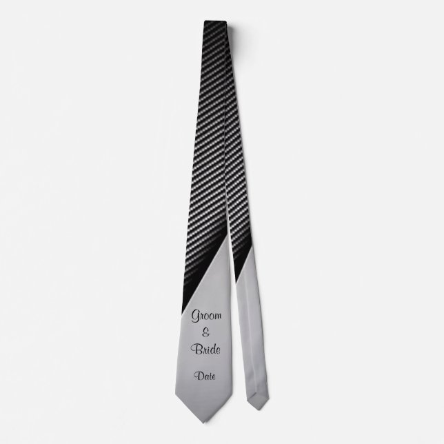 “Formal Tux Look” Groom’s Wedding Tie (Front)