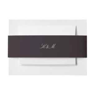 Formal Wedding Invitation Belly Band