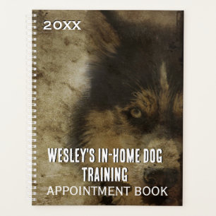 Formation de chien Plan du carnet de rendez-vous d
