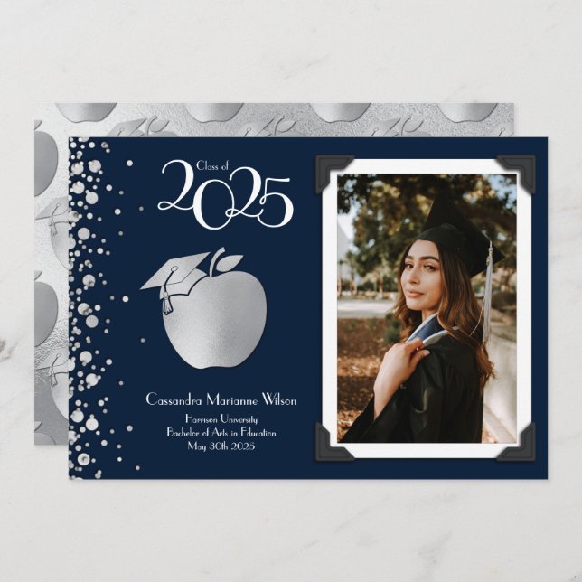 Formation des enseignants Faire-part de diplôme de (Devant / Derrière)