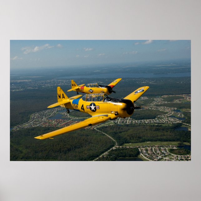 Formation Flying T6 Style Poster (Front)