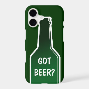 Forme de bouteille de bière verte