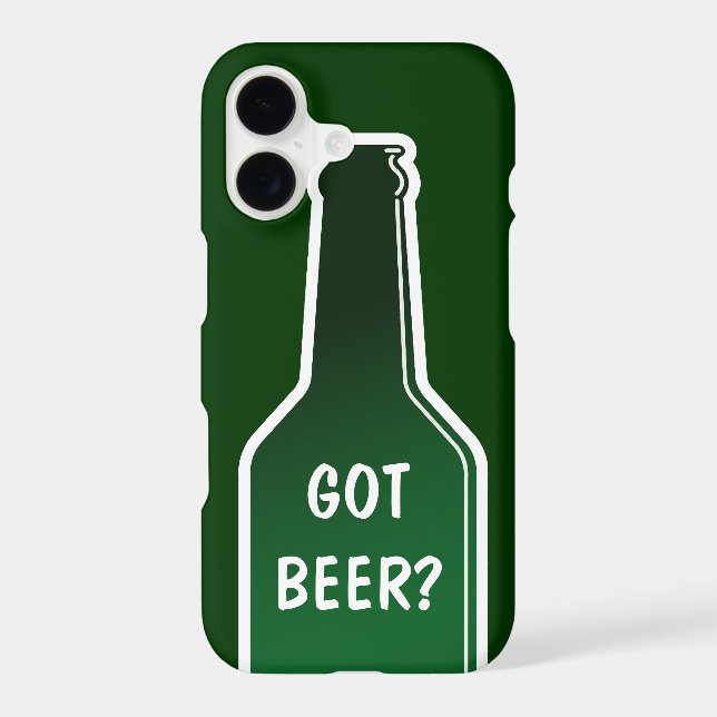 Forme de bouteille de bière verte (Verso)