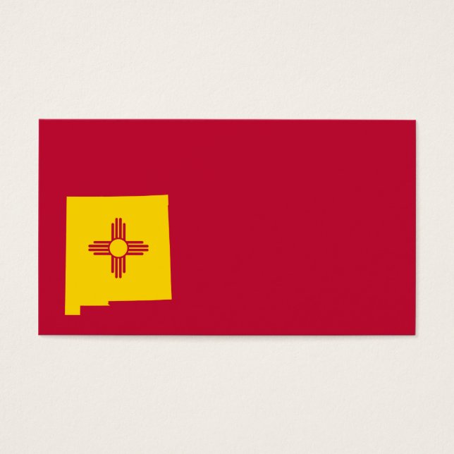 Forme de la carte drapeau du Nouveau-Mexique (Devant)