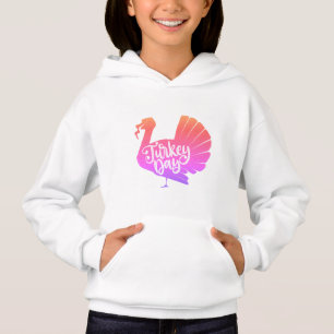 Forme de Turquie colorée mignonne avec typographie