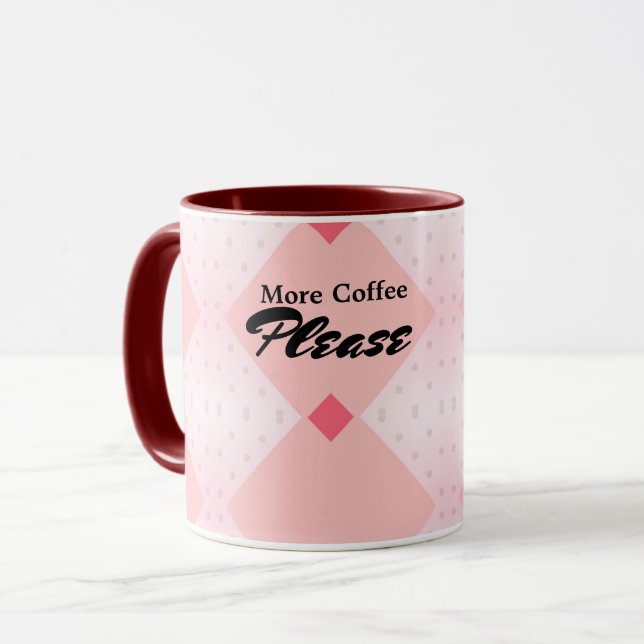 Forme géométrique Arrière - plan à motifs Mug roug (Devant gauche)