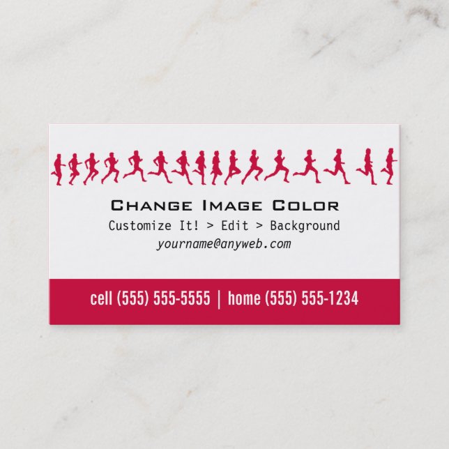 Forme physique - carte de visite personnel (Devant)