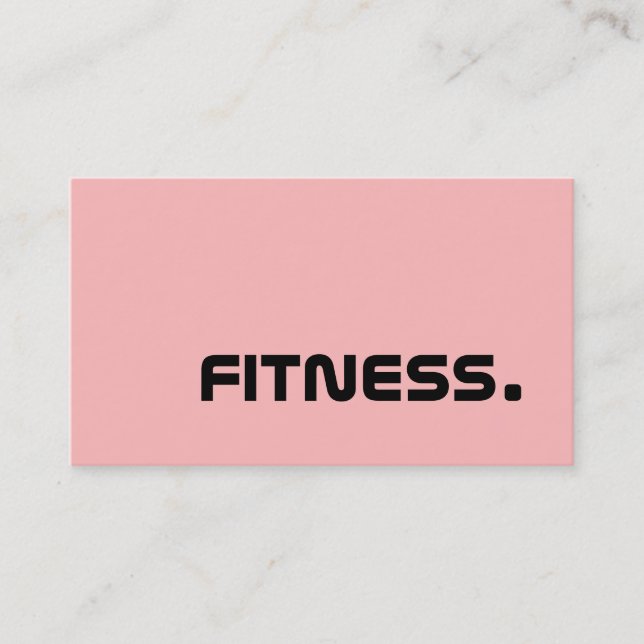 Forme physique - cartes de visite (Devant)