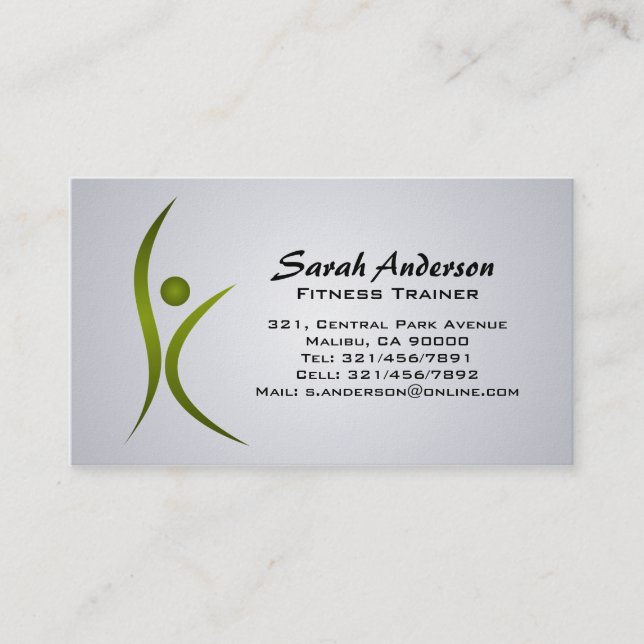 Forme physique - cartes de visite (Devant)