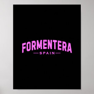Formentera Spain Balearic Islands Vacation Summer  Poster