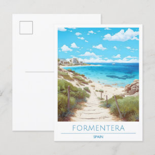 Formentera Spain Travel Postcard