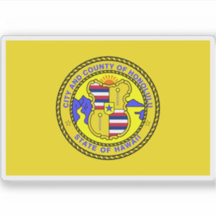 Former flag of Honolulu, Hawaii, USA