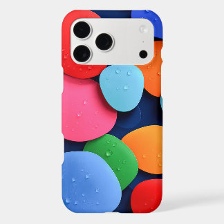 Formes Abstraites Colorées Vibrantes avec Gouttes