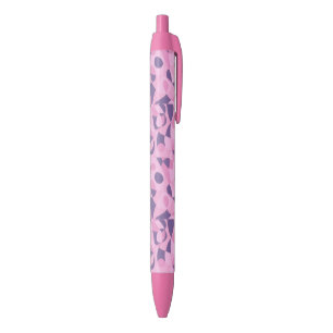 formes Abstraites rose et violet stylos personnali