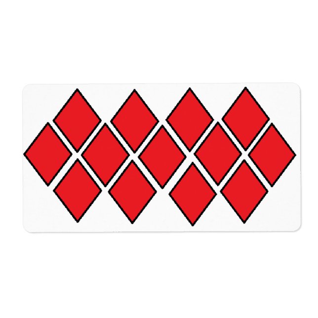 Formes de diamants rouges (Devant)