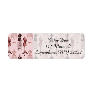 Formes de robe rose antique
