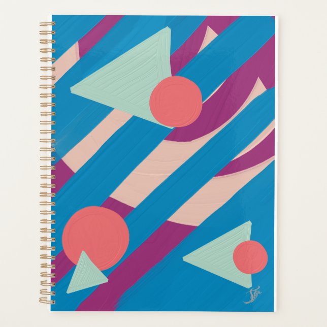 Formes d'huile géométrique palette vintage (Devant)