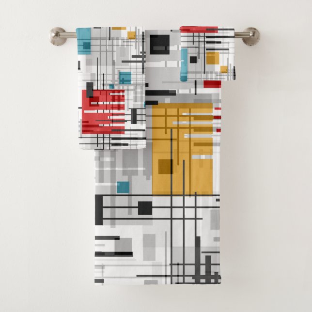 formes géométriques modernes Abstraites rayées (En situation)