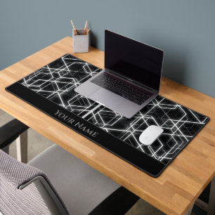 Formes hexagonales noires futuristes