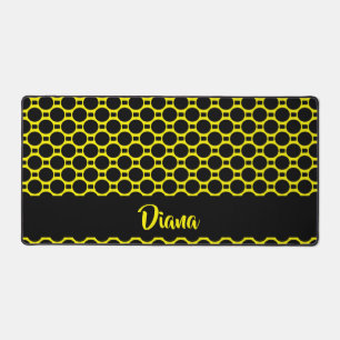 Formes ovales jaune noir