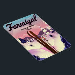 Formigal Aragon Spain ski poster. Magnet<br><div class="desc">Formigal Aragon Spain ski travel poster art print.</div>