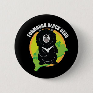 Formosan(Taiwan) black bear Logo 2 Inch Round Button