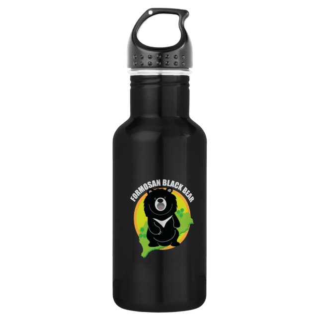 Formosan(Taiwan) black bear Logo 532 Ml Water Bottle (Front)