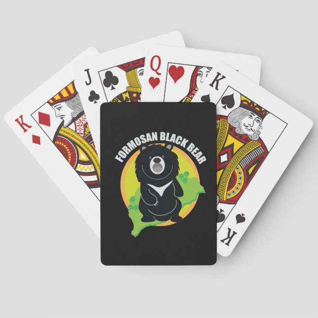 Formosan(Taiwan) black bear Logo Playing Cards (Back)