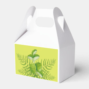 Forms in Green on a Gable Favour Box