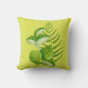 Forms in Green on a Pillow