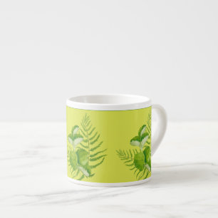 Forms in Green on an Espresso Mug