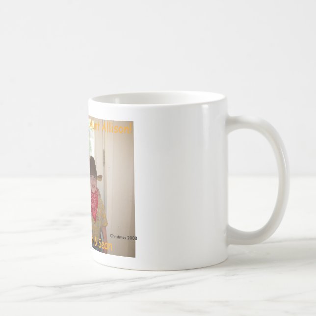 formug, Merry Christmas, Aunt Allison!Love, Ste... Coffee Mug (Right)