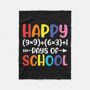 Formula 100 Days Of School Fun Math Teacher 100th Fleece Blanket