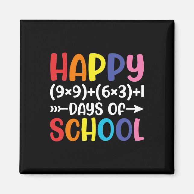 Formula 100 Days Of School Fun Math Teacher 100th  Magnet (Front)