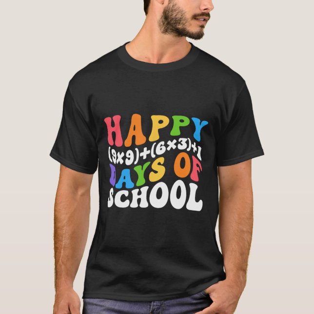Formula 100 Days Of School Fun Math Teacher 100th  T-Shirt (Front)