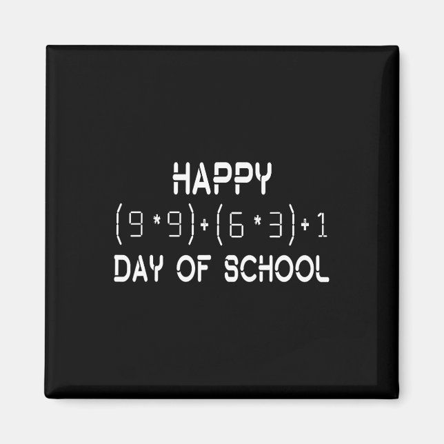 Formula 100 Days Of School Math Teacher Student  Magnet (Front)